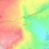Mapa topográfico São Caetano, altitude, relevo