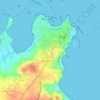 Mapa topográfico Kermenguy, altitude, relevo
