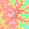 Mapa topográfico Frederico Westphalen, altitude, relevo