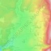 Mapa topográfico La Léchère, altitude, relevo