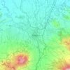 Mapa topográfico Bogor, altitude, relevo