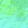 Mapa topográfico Pokok Sena, altitude, relevo
