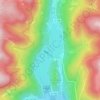 Mapa topográfico Lac de Kruth, altitude, relevo