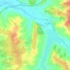 Mapa topográfico Le Clos, altitude, relevo