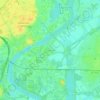 Mapa topográfico Les Chavannes, altitude, relevo