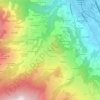 Mapa topográfico La Bécoire, altitude, relevo