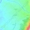 Mapa topográfico Alto del Espino, altitude, relevo