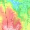 Mapa topográfico A Eirexa, altitude, relevo