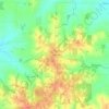 Mapa topográfico Saint Wendel, altitude, relevo