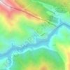 Mapa topográfico Hajij-e Bozorg, altitude, relevo