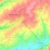 Mapa topográfico La Goubinière, altitude, relevo