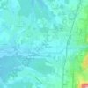 Mapa topográfico Sur les Marres, altitude, relevo