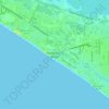 Mapa topográfico West Panama City Beach, altitude, relevo