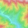 Mapa topográfico Berthemont-les-Bains, altitude, relevo