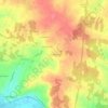Mapa topográfico Les Vignauds, altitude, relevo