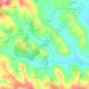 Mapa topográfico Merceana, altitude, relevo
