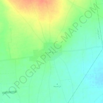 Mapa topográfico Ash-Sheikh Isa, altitude, relevo