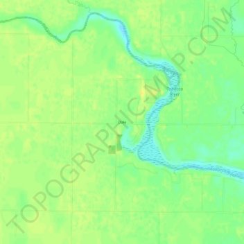 Mapa topográfico Dale, altitude, relevo