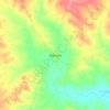 Mapa topográfico Macossa, altitude, relevo