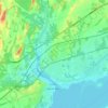 Mapa topográfico Trenton, altitude, relevo