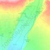 Mapa topográfico Sama Grande, altitude, relevo