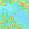 Mapa topográfico Cacheta, altitude, relevo