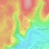 Mapa topográfico Les Chaumes Grand Jean, altitude, relevo