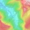 Mapa topográfico Nant-Sec, altitude, relevo