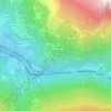 Mapa topográfico La Buffaz, altitude, relevo