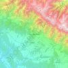 Mapa topográfico Dharamshala, altitude, relevo