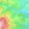 Mapa topográfico Les Eguettes, altitude, relevo