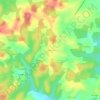 Mapa topográfico Les Potences, altitude, relevo