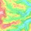 Mapa topográfico Montauto, altitude, relevo