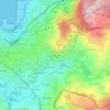 Mapa topográfico Pardavila, altitude, relevo