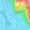 Mapa topográfico En La Tannaz, altitude, relevo