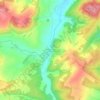 Mapa topográfico Beauvoir-sur-Sarce, altitude, relevo