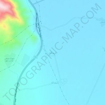 Mapa topográfico Karimabad, altitude, relevo