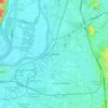 Mapa topográfico Le Pontet, altitude, relevo