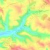 Mapa topográfico Renaux, altitude, relevo