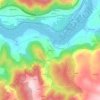 Mapa topográfico Freás, altitude, relevo