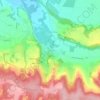 Mapa topográfico Eyzin, altitude, relevo