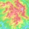 Mapa topográfico Casanuova di Ama, altitude, relevo