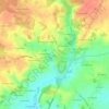 Mapa topográfico La Jaunay, altitude, relevo