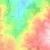 Mapa topográfico Fechas, altitude, relevo
