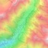 Mapa topográfico Le Lac, altitude, relevo