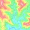 Mapa topográfico Linha Leste, altitude, relevo