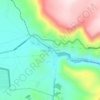 Mapa topográfico Agua de Castilla, altitude, relevo