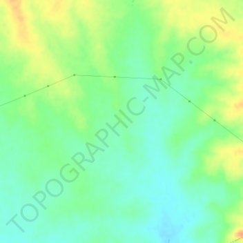 Mapa topográfico Camero, altitude, relevo