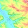 Mapa topográfico A Saint-Pé, altitude, relevo