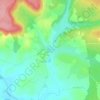 Mapa topográfico Bussières-lès-Belmont, altitude, relevo